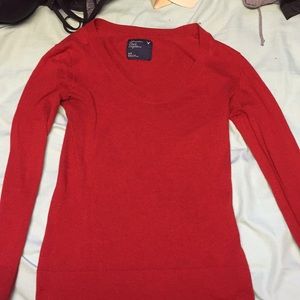 Red American eagle outfitters long sleeve size s